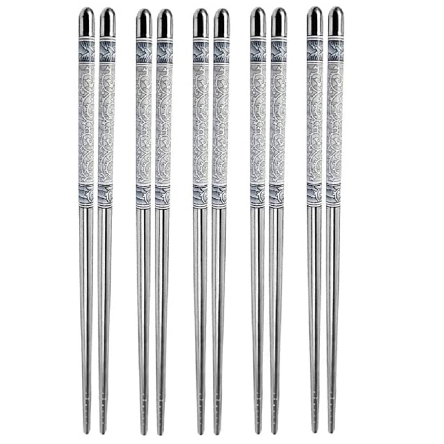 GKBOSS - Aluminium Disposable Chop Sticks ( Pack of 10 )