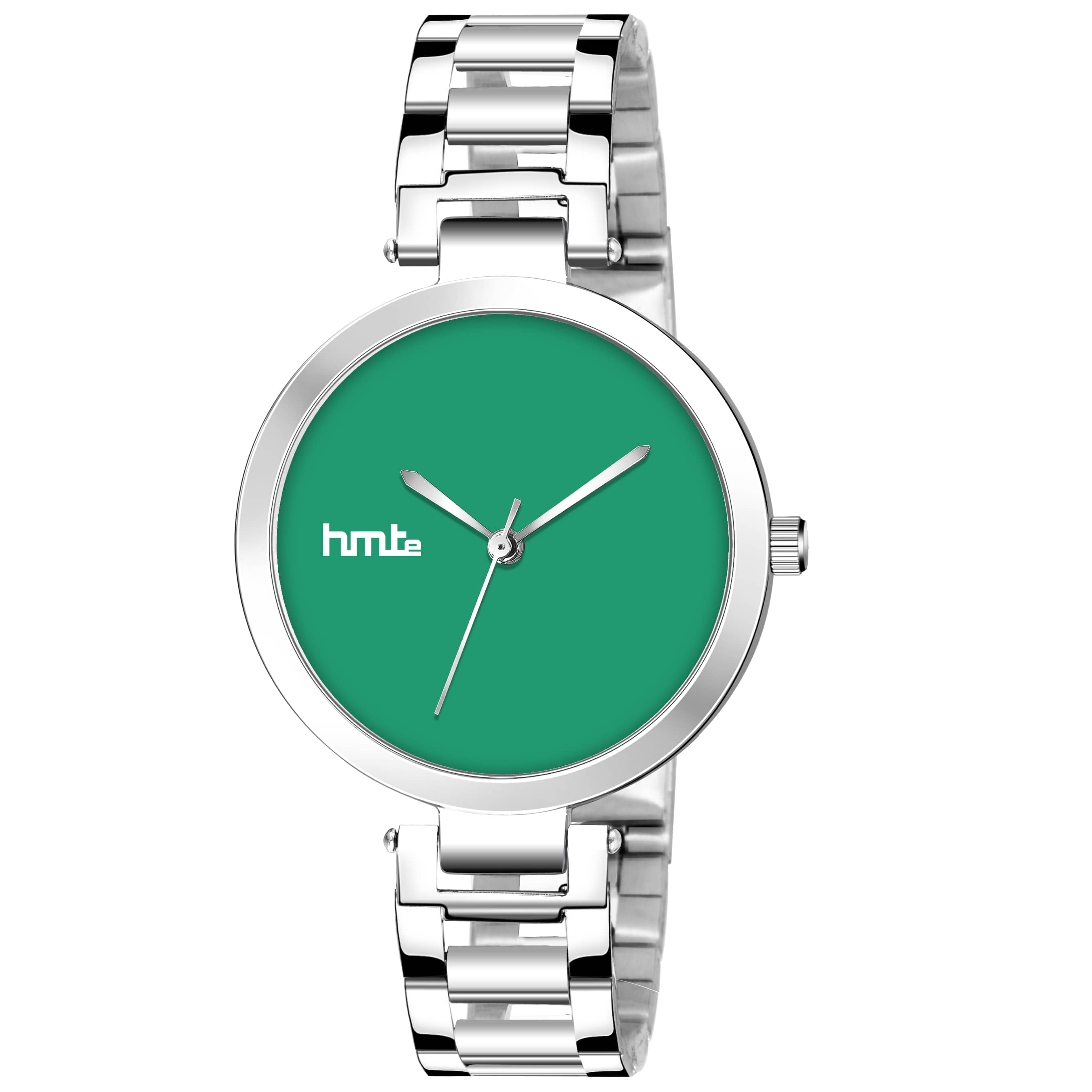 HMTe - Silver Metal Analog Womens Watch