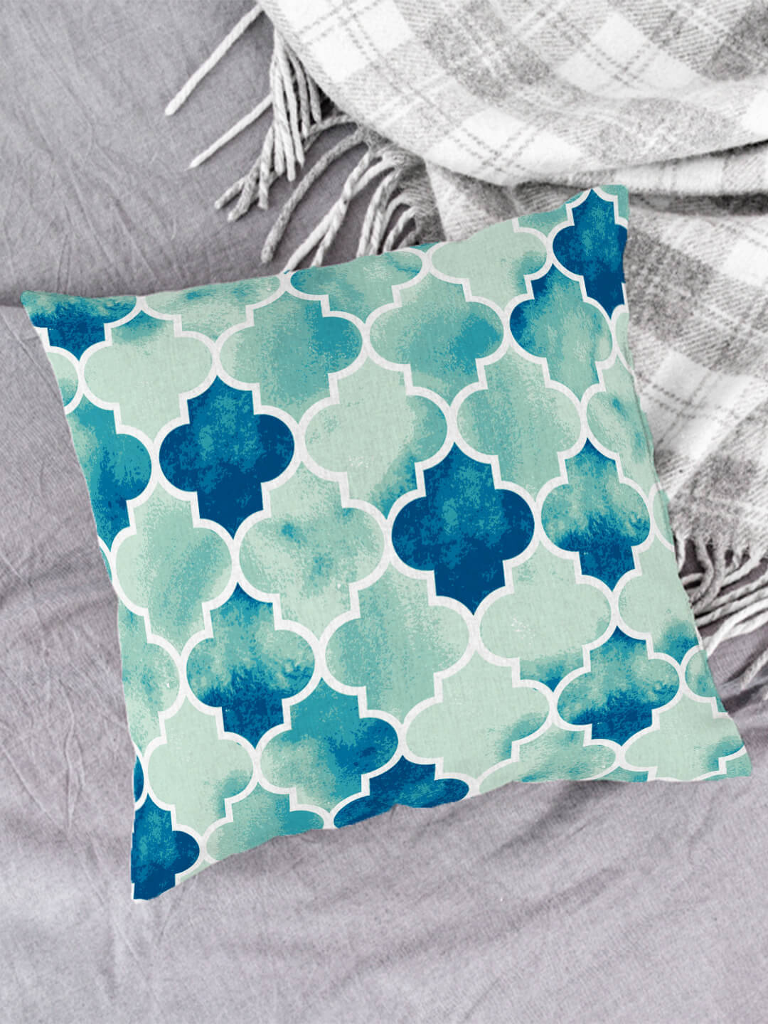     			Houzzcode Pack of 2 Multi-Colour Pillow Cover