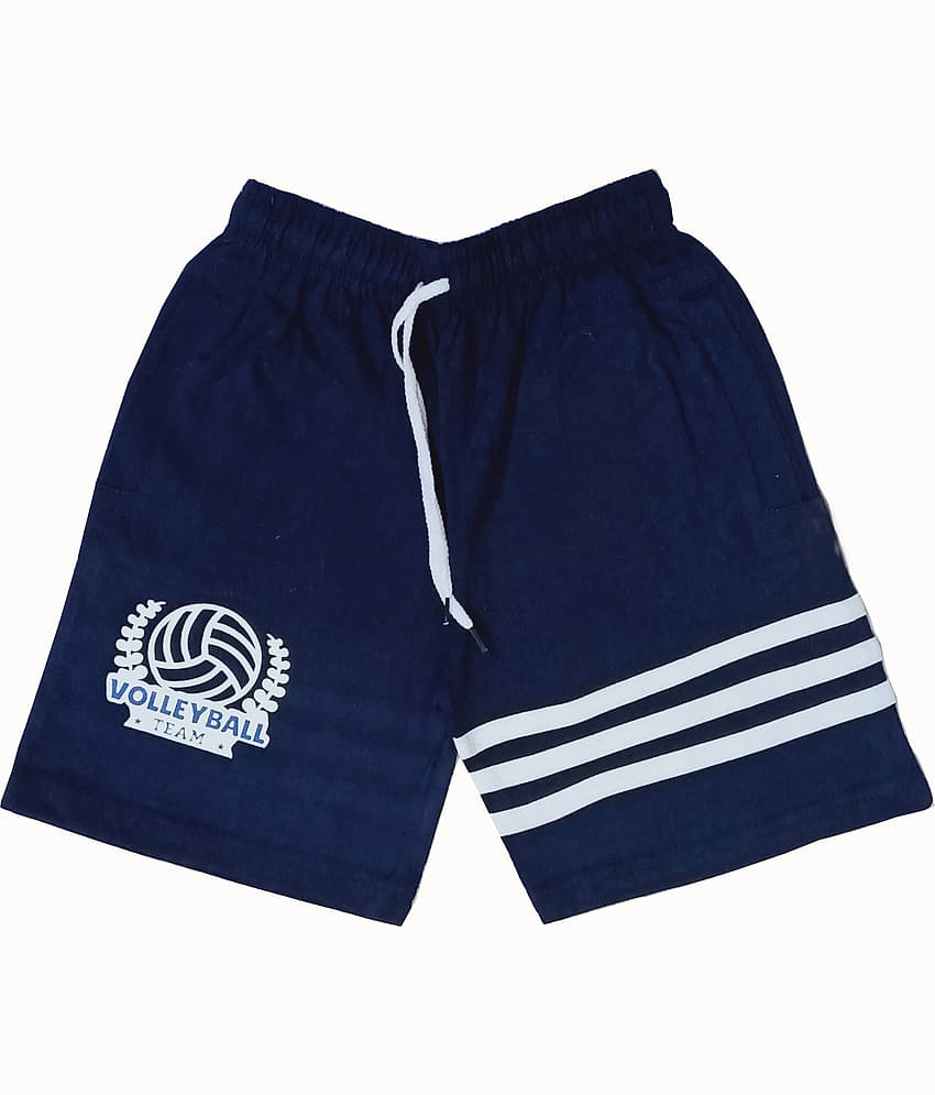 atlans Pack of 2 Cotton Blend Shorts For Boys ( Navy )