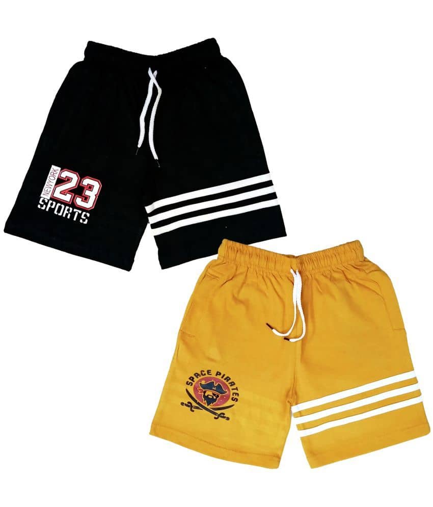 atlans Pack of 1 Cotton Blend Shorts For Boys ( Black ) - Shorts | Buy online on ZillyBuy
