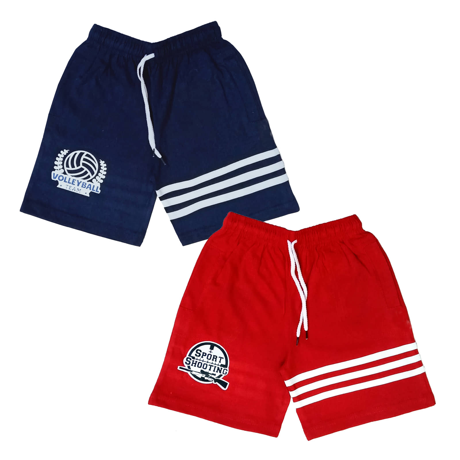 atlans Pack of 2 Cotton Blend Shorts For Boys ( Navy ) - Shorts | Buy online on ZillyBuy