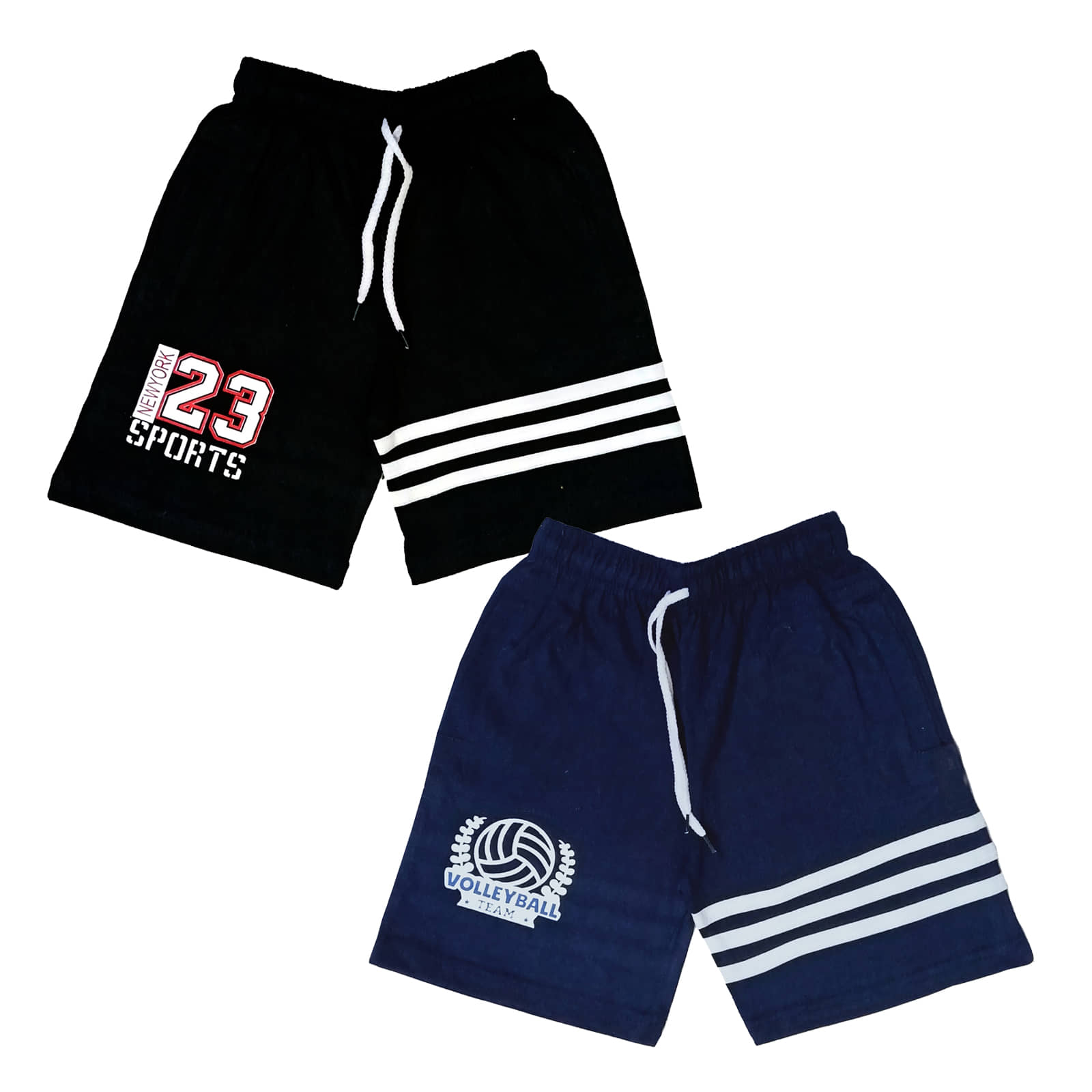 atlans Pack of 1 Cotton Blend Shorts For Boys ( Black ) - Shorts | Buy online on ZillyBuy