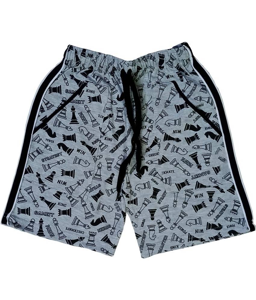 atlans Pack of 4 Cotton Blend Shorts For Boys ( Red )