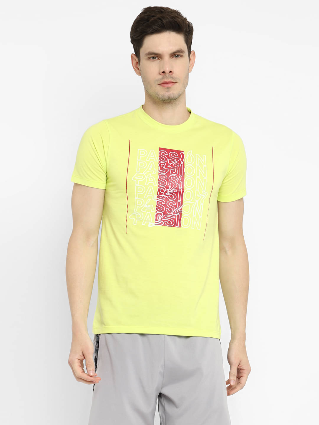     			OFF LIMITS - Lime Green Cotton Regular Fit Men's Sports T-Shirt ( Pack of 1 )