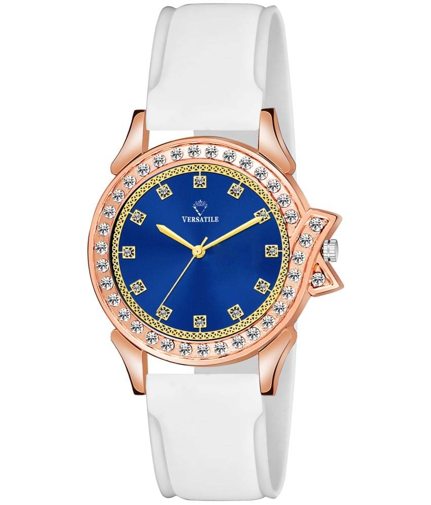     			Versatile - White Silicon Analog Womens Watch
