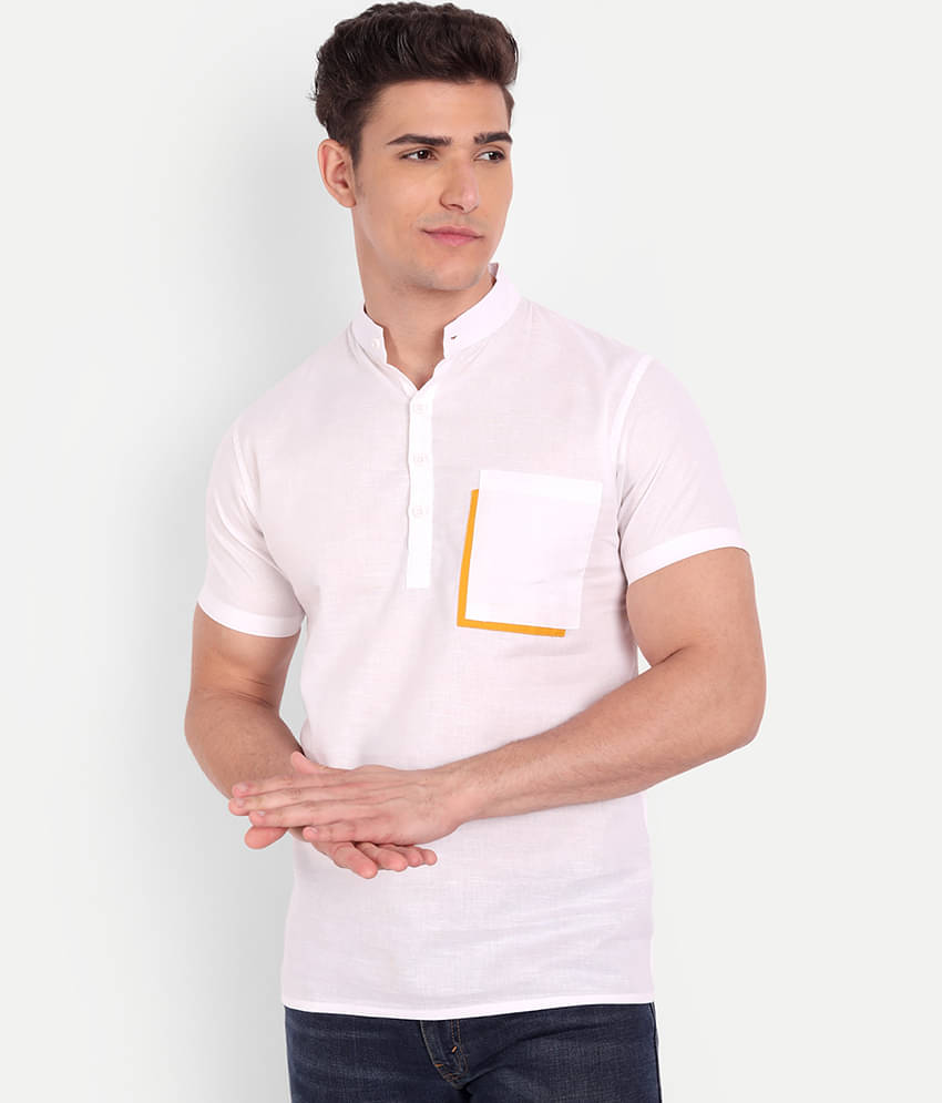 Vida Loca Pack of 1 Cotton Slim Fit Men's T-Shirt ( White ) Vida Loca Pack of 1 Cotton Slim Fit Men's T-Shirt ( White )