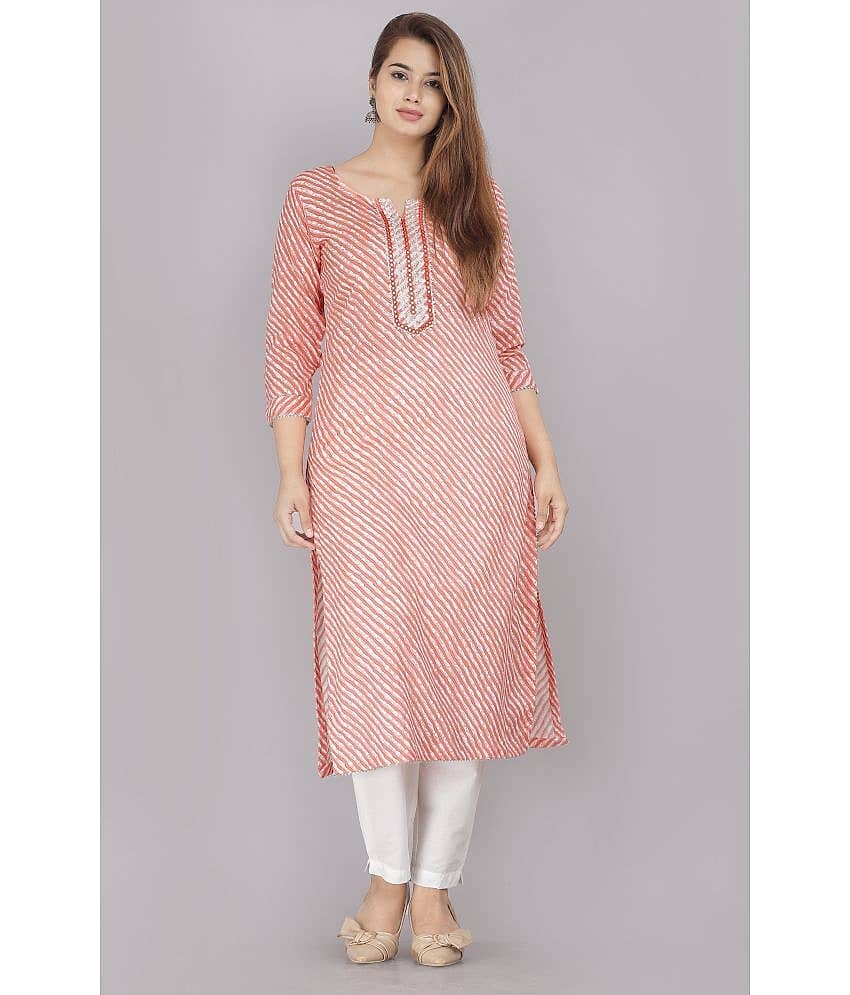 HIGHLIGHT FASHION EXPORT - Light Blue Cotton Women's Straight Kurti ( Pack of 1 ) - Kurtis, Tunics | Buy online on ZillyBuy