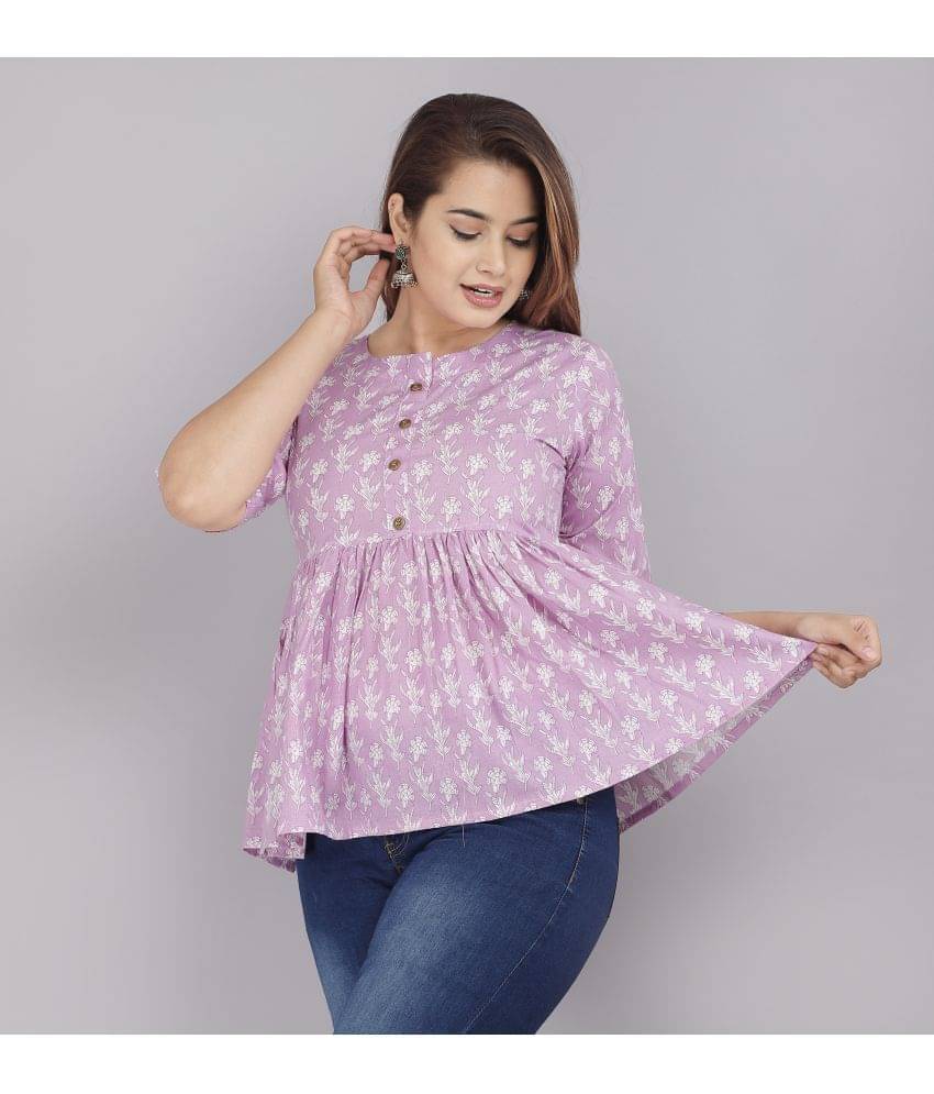     			HIGHLIGHT FASHION EXPORT Women's Cotton Empire Top ( Pink )