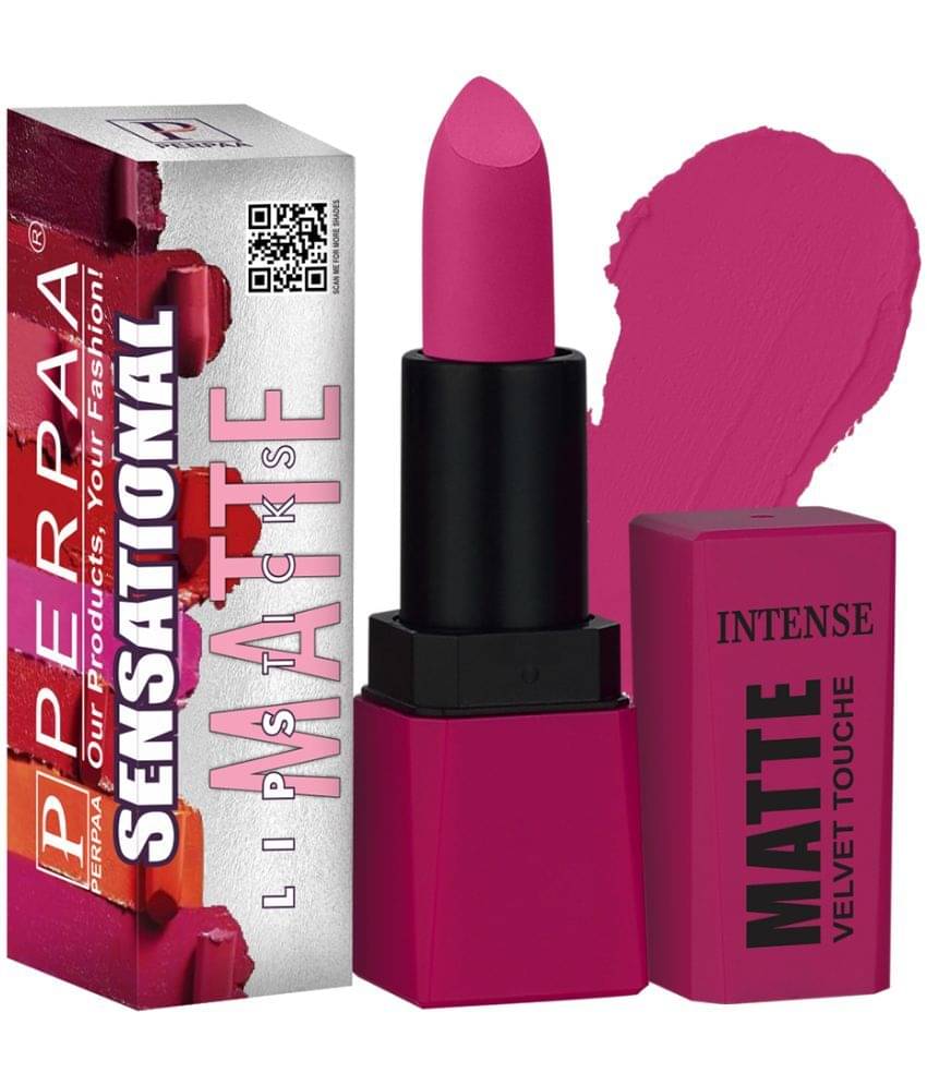 PERPAA Sensational ,Highly Pigmented with Vitamin E Creamy Matte Lipstick Long Lasting 3.5gm (Pink Passion),Pack of 1 PERPAA Sensational ,Highly Pigmented with Vitamin E Creamy Matte Lipstick Long Lasting 3.5gm (Pink Passion),Pack of 1