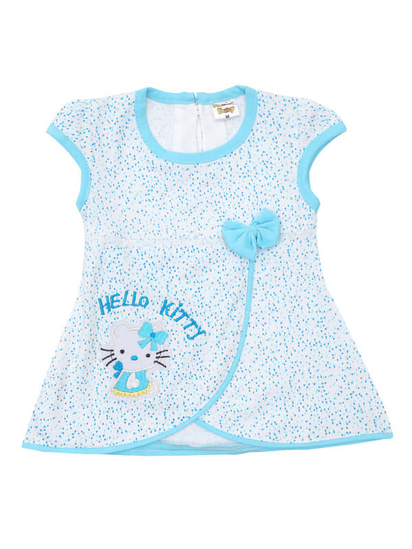 NammaBaby Pack of 1 Baby Girls Cotton Blend Frock ( Blue )