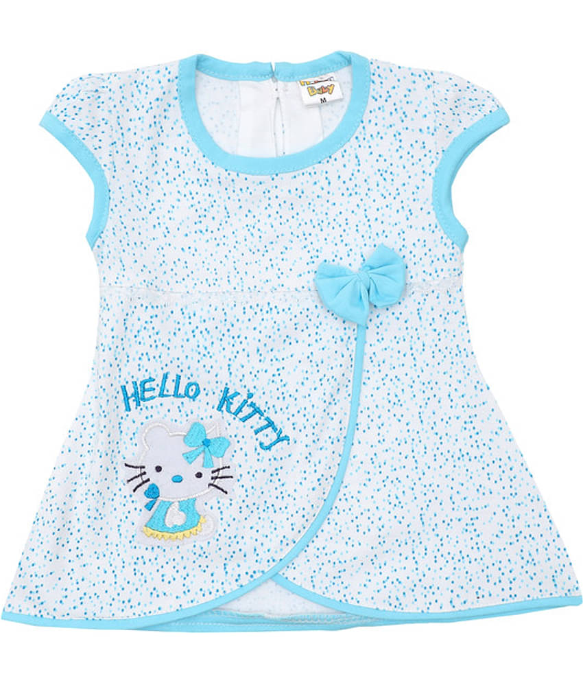 NammaBaby Pack of 1 Baby Girls Cotton Blend Frock ( Blue )