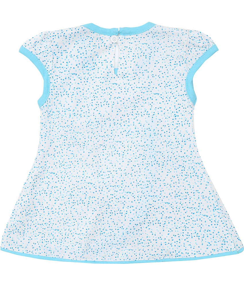 NammaBaby Pack of 1 Baby Girls Cotton Blend Frock ( Blue )