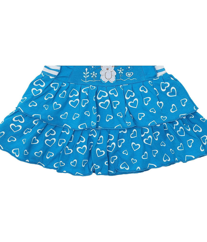 NammaBaby Pack of 1 Baby Girls Cotton Blend Frock ( Blue )