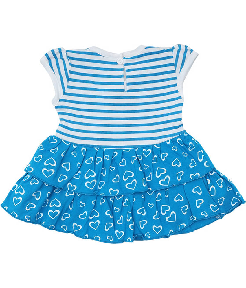 NammaBaby Pack of 1 Baby Girls Cotton Blend Frock ( Blue )