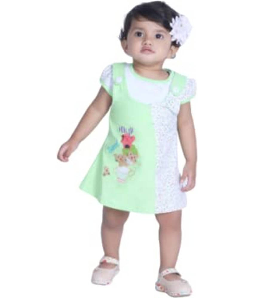 NammaBaby Pack of 1 Baby Girls Cotton Blend Frock ( Green )