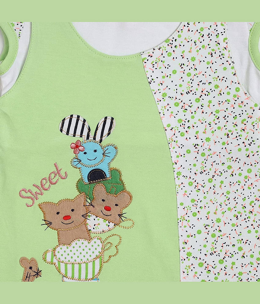 NammaBaby Pack of 1 Baby Girls Cotton Blend Frock ( Green )