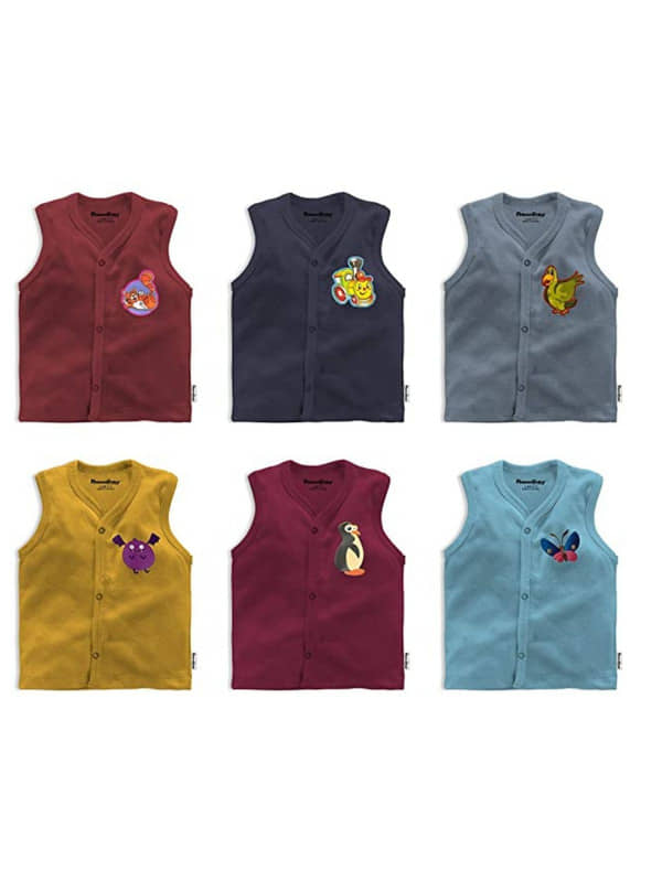 NammaBaby Pack of 6 Baby Boys Cotton Blend T-Shirt ( Multi )