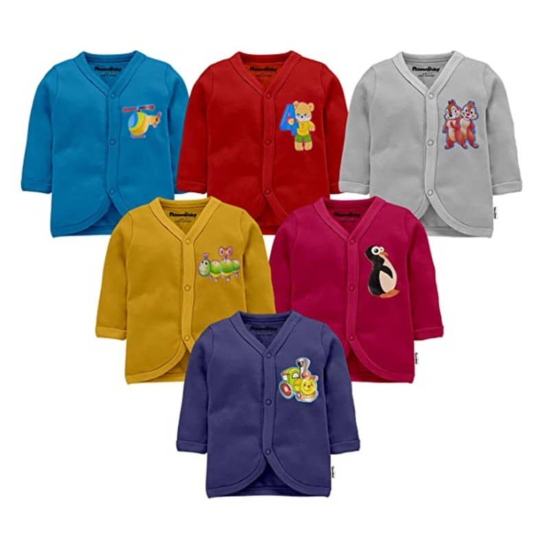 NammaBaby Pack of 6 Baby Boys Cotton Blend T-Shirt ( Multi )
