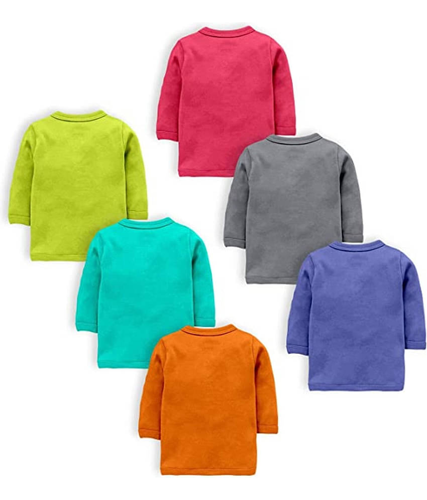 NammaBaby Pack of 6 Baby Boys Cotton Blend T-Shirt ( Multi )