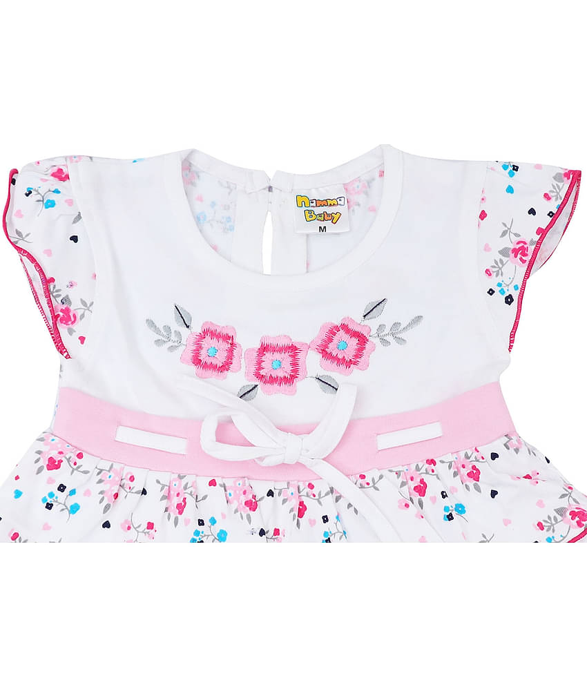 NammaBaby Pack of 1 Baby Girls Cotton Blend Frock ( Pink )