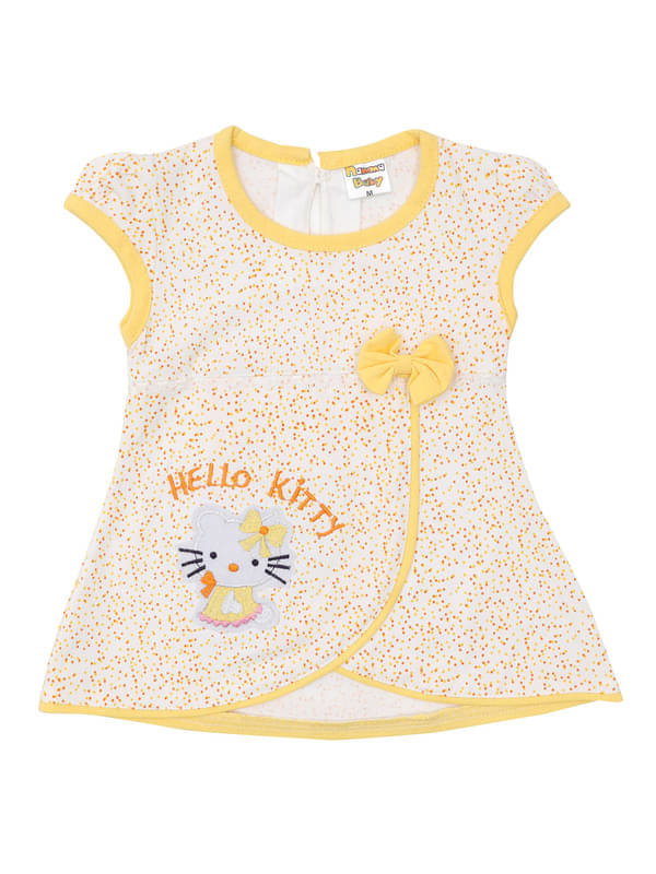     			NammaBaby Pack of 1 Baby Girls Cotton Blend Frock ( Yellow )