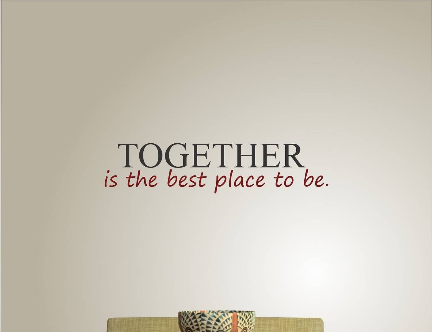 Asmi Collection Together is the best place Family Quotes Wall Sticker ( 20 x 86 cms ) Asmi Collection Together is the best place Family Quotes Wall Sticker ( 20 x 86 cms )