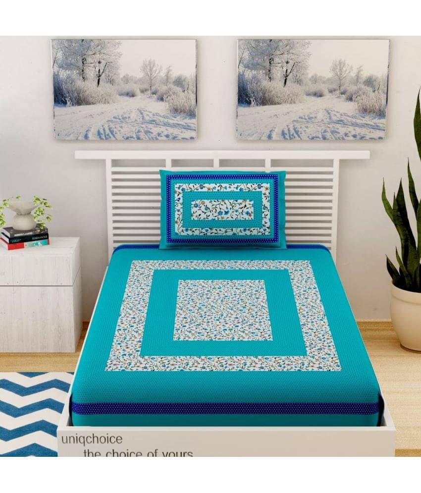 Uniqchoice Cotton Single Bedsheet ( Multicolor ) Uniqchoice Cotton Single Bedsheet ( Multicolor )