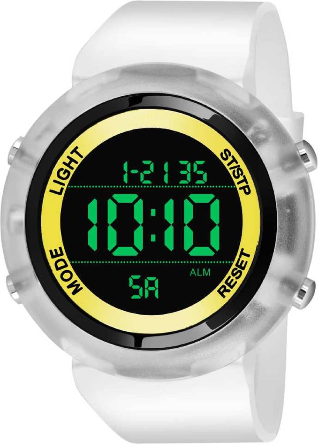     			Hala - White Silicon Digital Men's Watch
