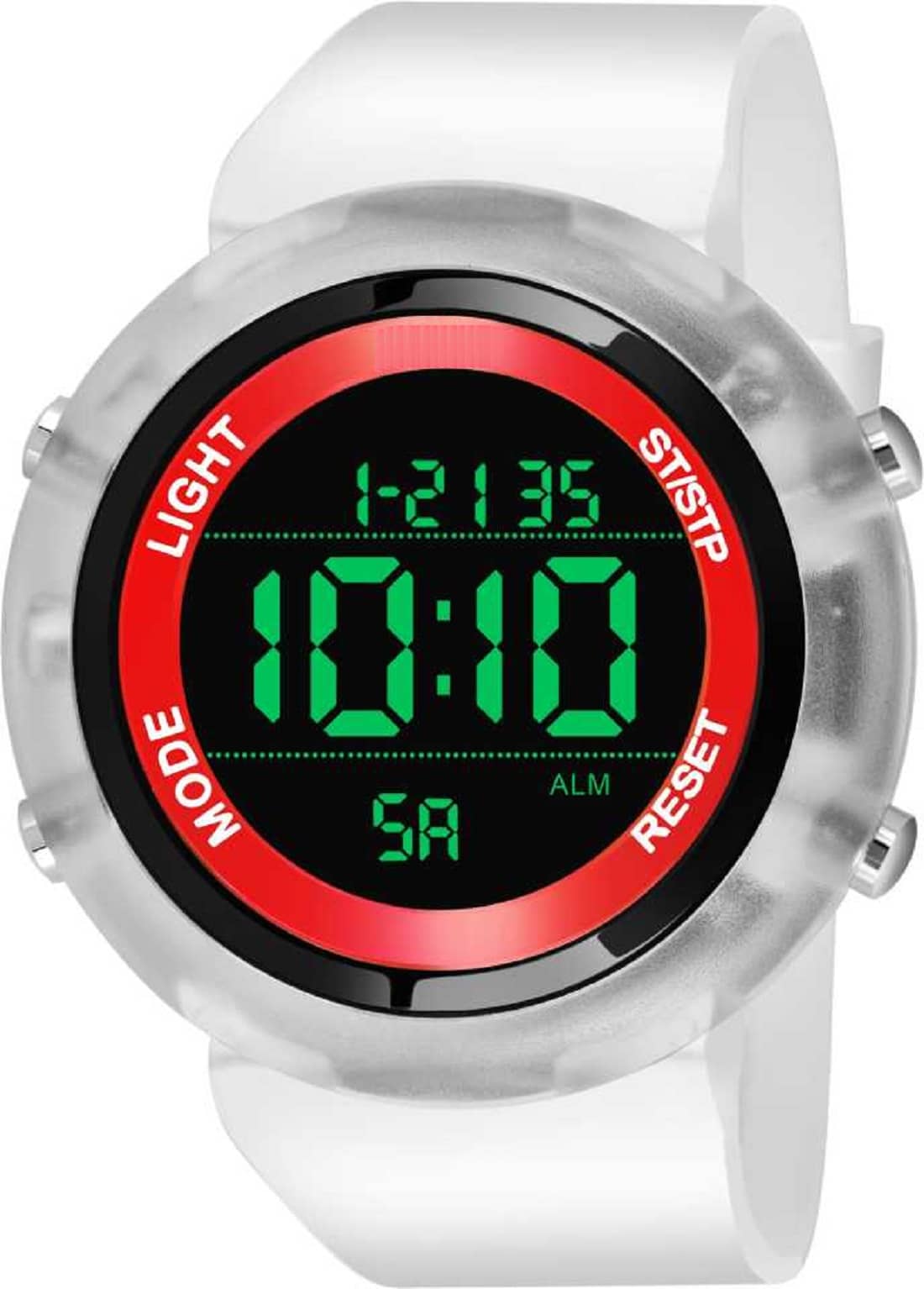 Hala - White Silicon Digital Men's Watch