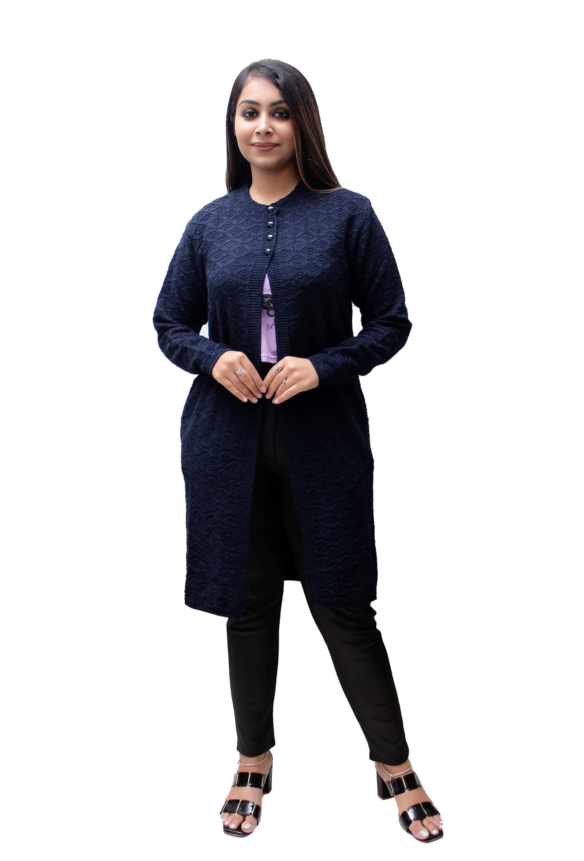 Hills Nylon Navy Buttoned Cardigans - Hills Nylon Navy Buttoned Cardigans -