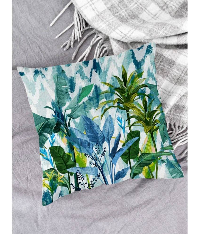     			Houzzcode Single Blue Pillow Cover