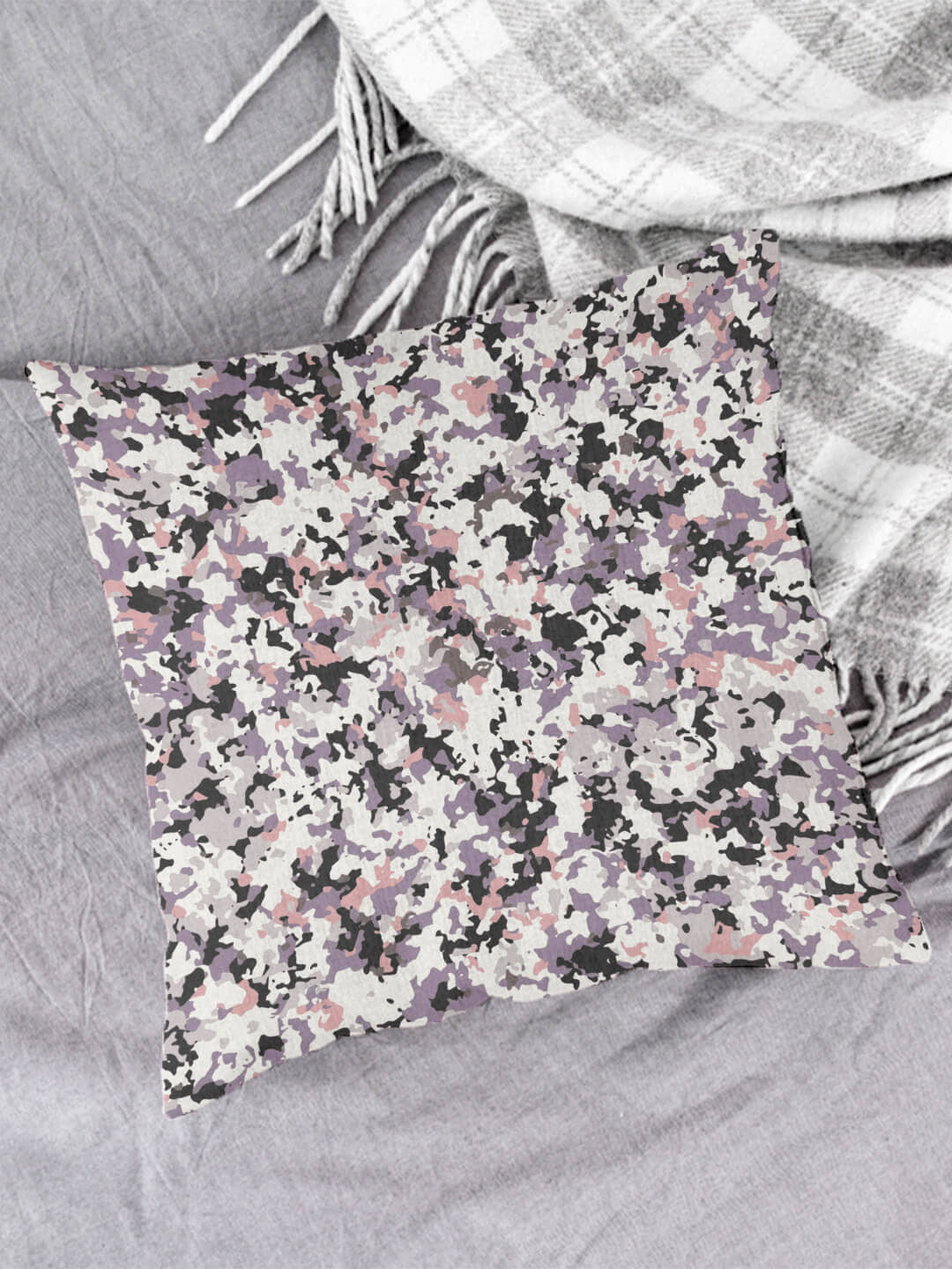 Houzzcode Single Gray Pillow Cover
