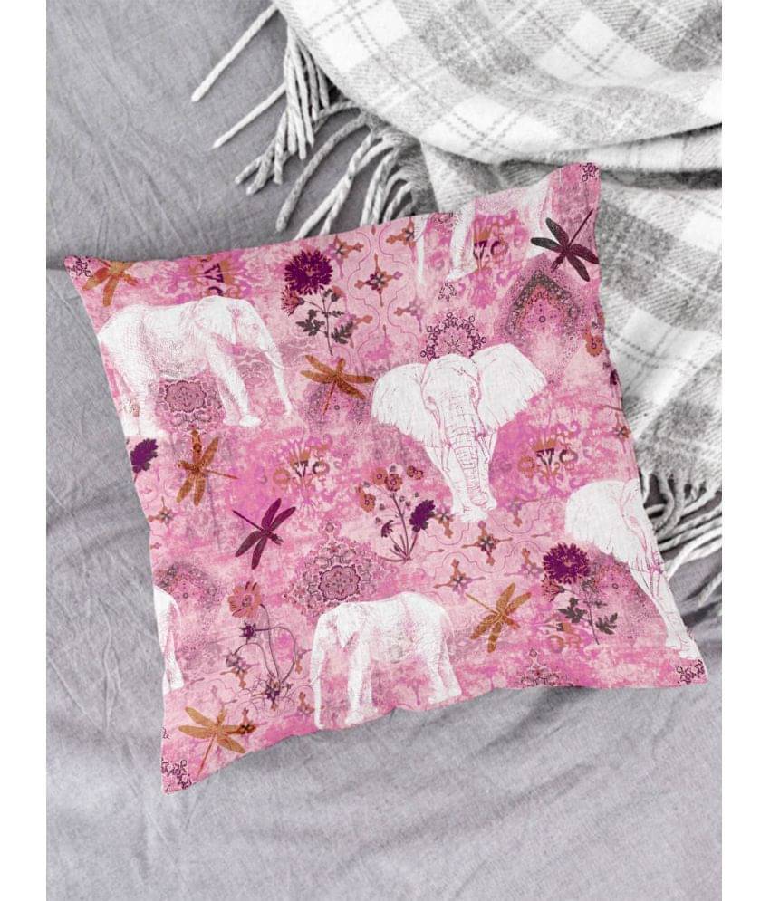     			Houzzcode Single Pink Pillow Cover