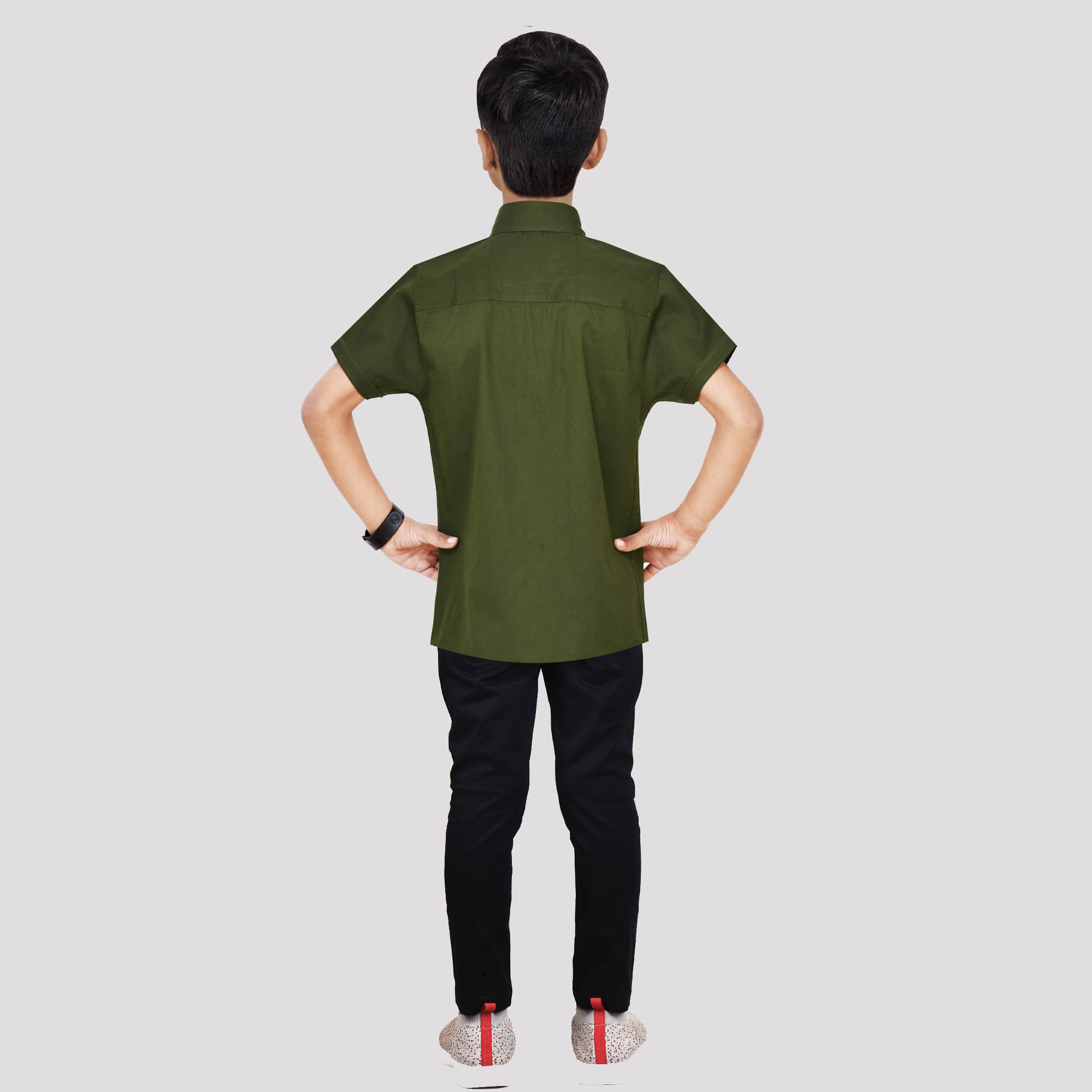     			Made In The Shade Pack of 1 Boys Cotton Shirt & Pants Set ( Green )