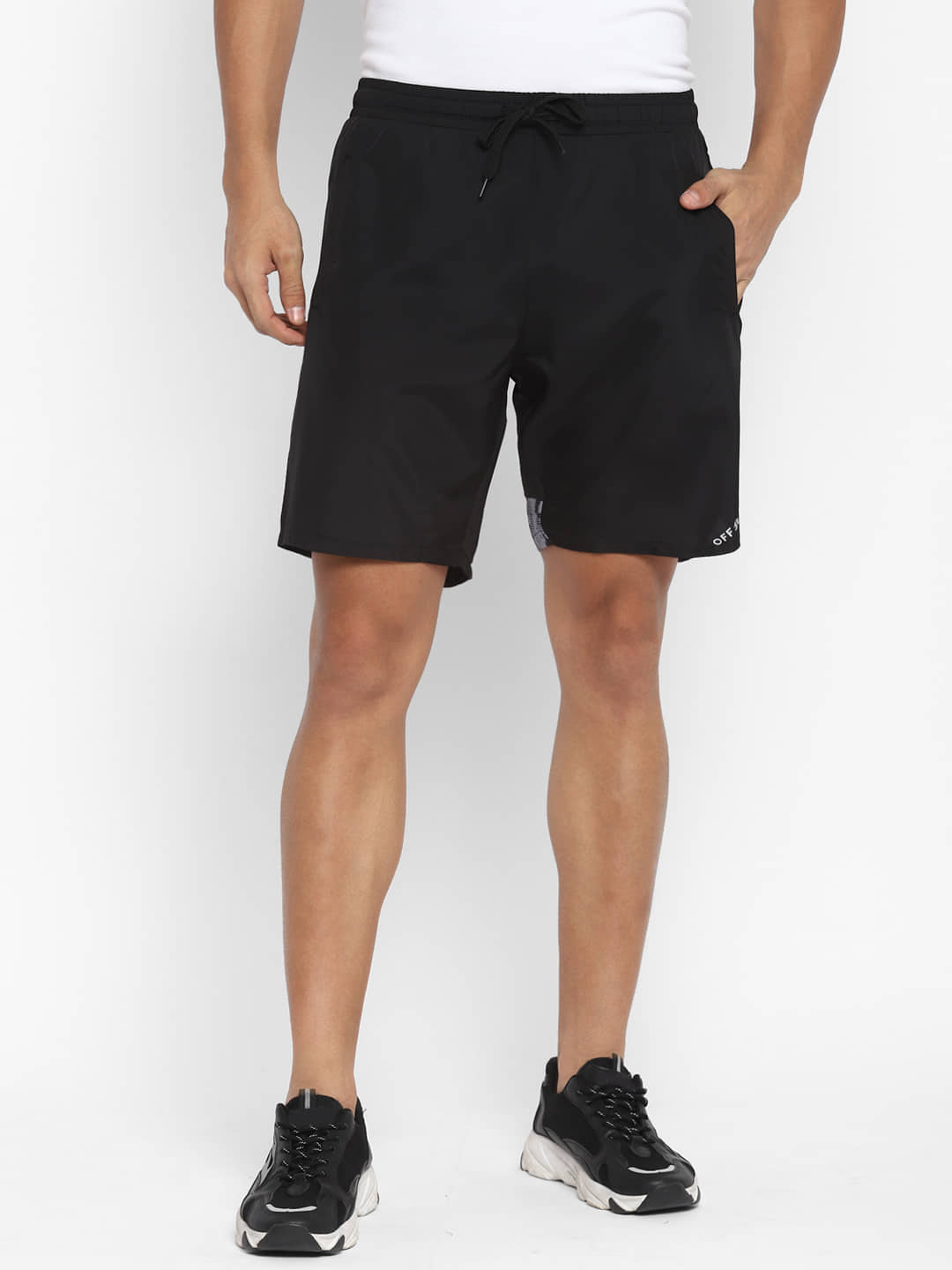 OFF LIMITS - Black Polyester Men's Running Shorts ( Pack of 1 ) - Shorts | Buy online on ZillyBuy