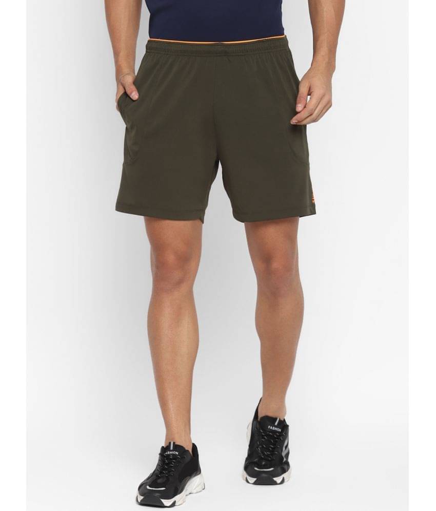     			OFF LIMITS - Green Polyester Men's Running Shorts ( Pack of 1 )