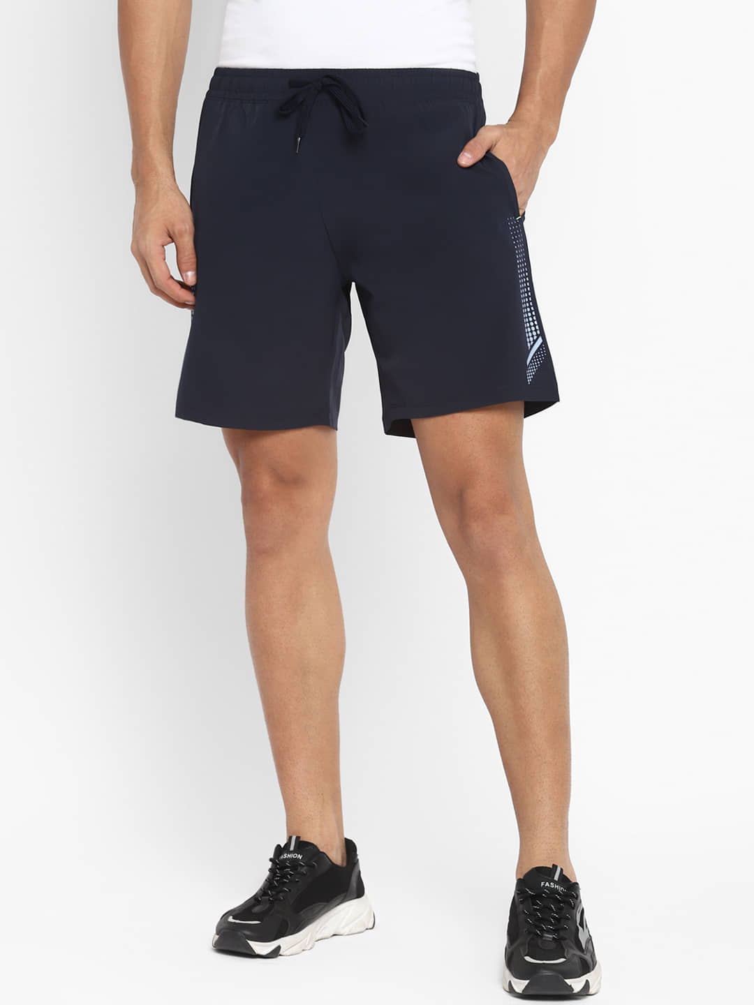 OFF LIMITS - Navy Polyester Men's Running Shorts ( Pack of 1 ) - Shorts | Buy online on ZillyBuy
