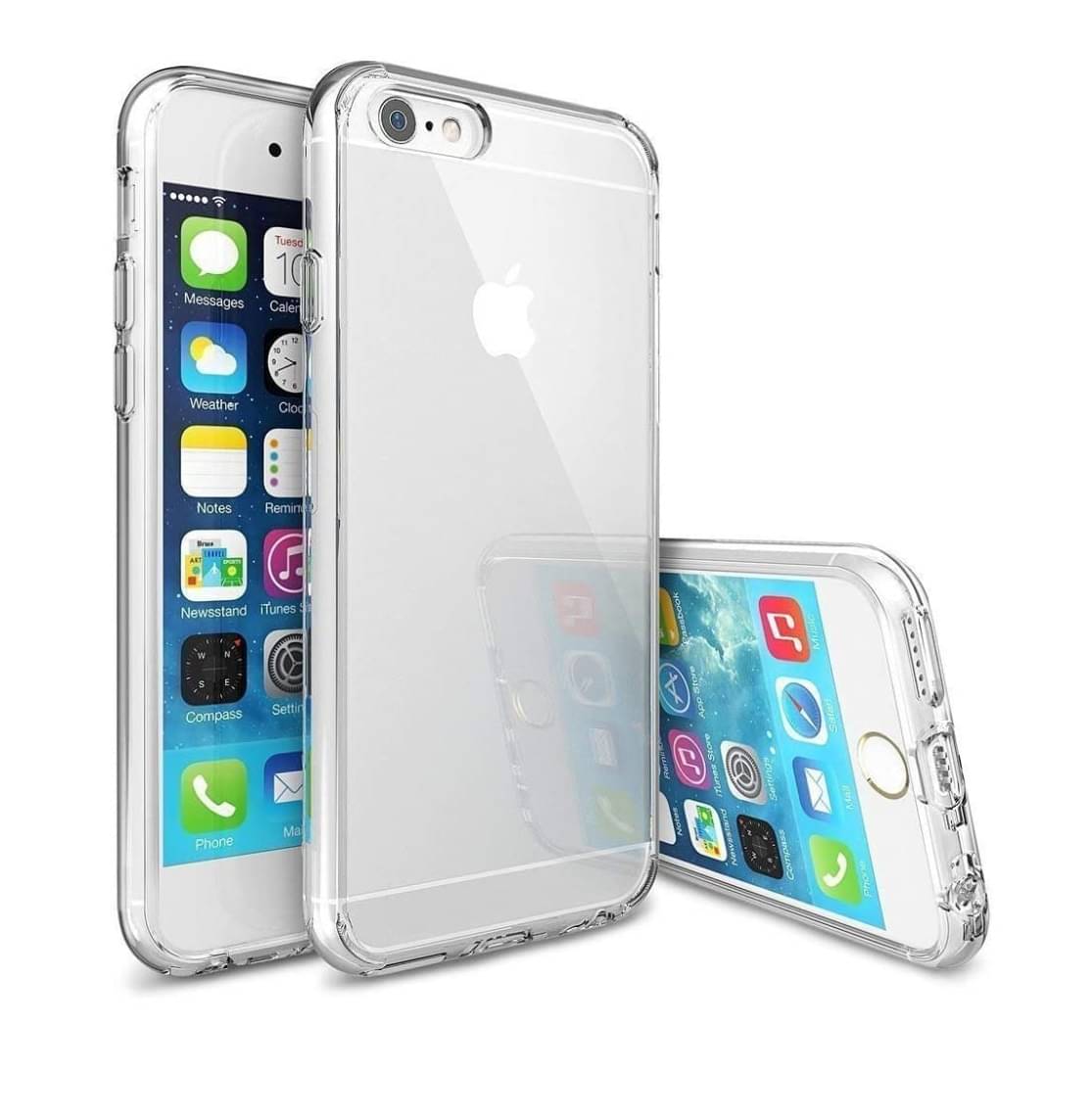 Spectacular Ace - Transparent Silicon Plain Cases Compatible For Apple iPhone 6S Plus ( Pack of 1 ) Spectacular Ace - Transparent Silicon Plain Cases Compatible For Apple iPhone 6S Plus ( Pack of 1 )