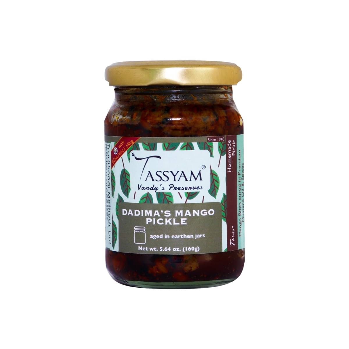 Tassyam VP Premium Mango Masala Pickle 160 g     			Tassyam VP Premium Mango Masala Pickle 160 g