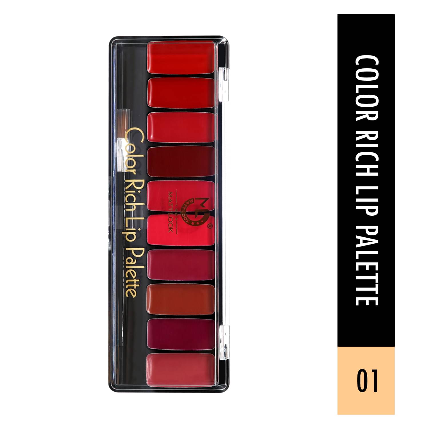     			Mattlook Color Rich 10 Lip Color Palette-01 (8gm)