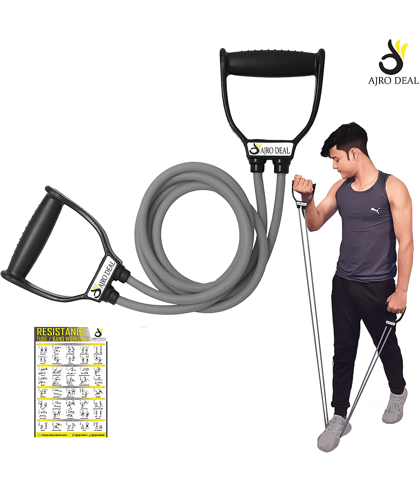 AJRO DEAL - Latex Double Toning Tube ( Pack of 1 ) - Sports and Fitness Equipment | Buy online on ZillyBuy