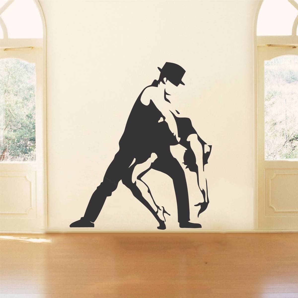     			Asmi Collection Dancing Boy and Girl Wall Sticker ( 80 x 70 cms )