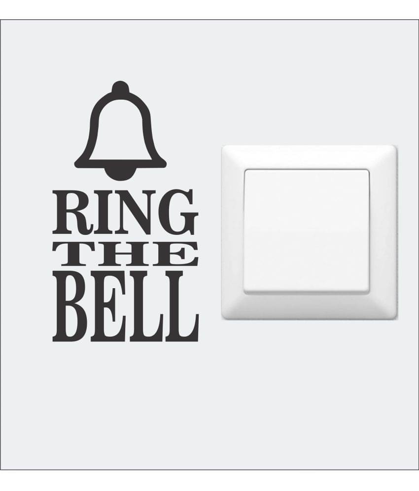     			Asmi Collection Ring the Bell Switch Board Sticker ( 14 x 8 cms )