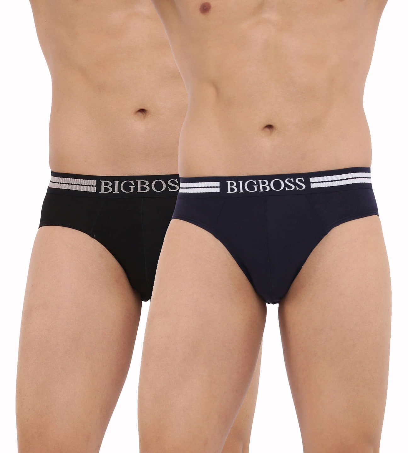 Dollar Bigboss Men's Pack of 2 Shuffle Intellisoft Cotton Modal Solid Brief (Colour May Vary)