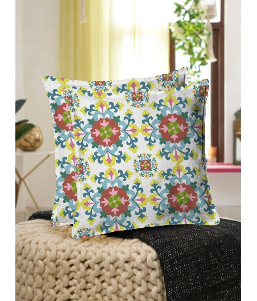 Houzzcode Pack of 2 Multi-Colour Pillow Cover Houzzcode Pack of 2 Multi-Colour Pillow Cover