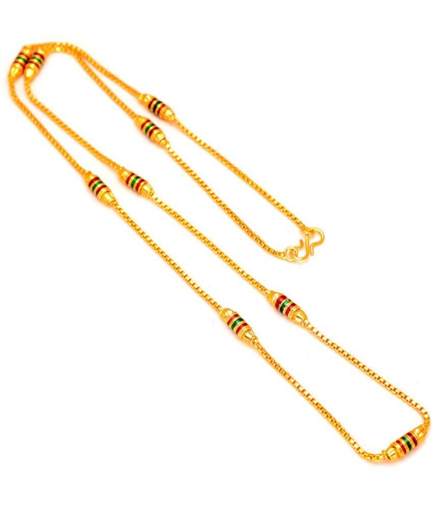 Jewarhaat Gold Plated Chain ( Set of 1 )