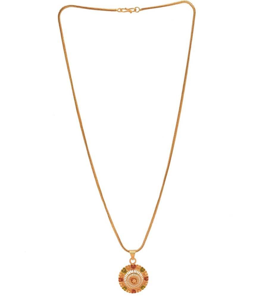 Jewarhaat - Golden Pendant ( Pack of 1 )