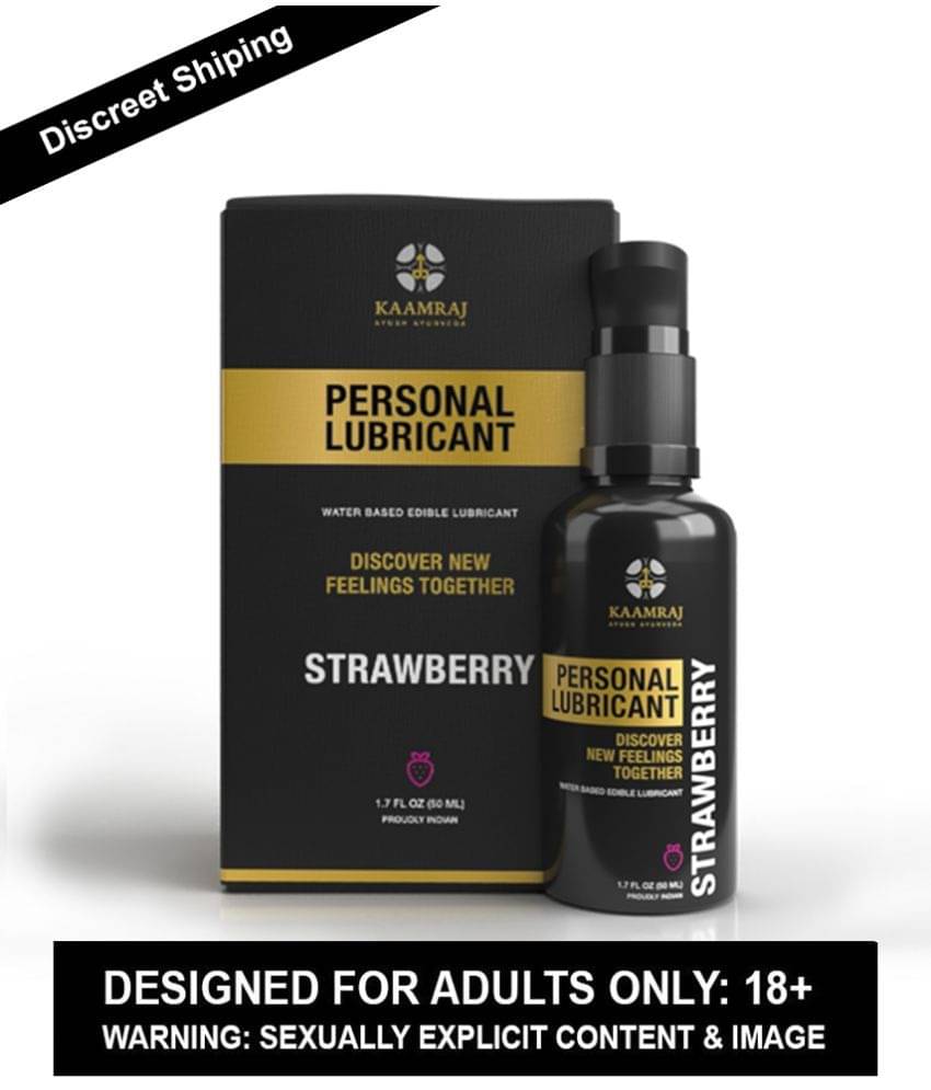     			Kaamraj Strawberry Flavor Sex Lubricant And Edible Massage Oil  - Water Based Lube- 50 ML