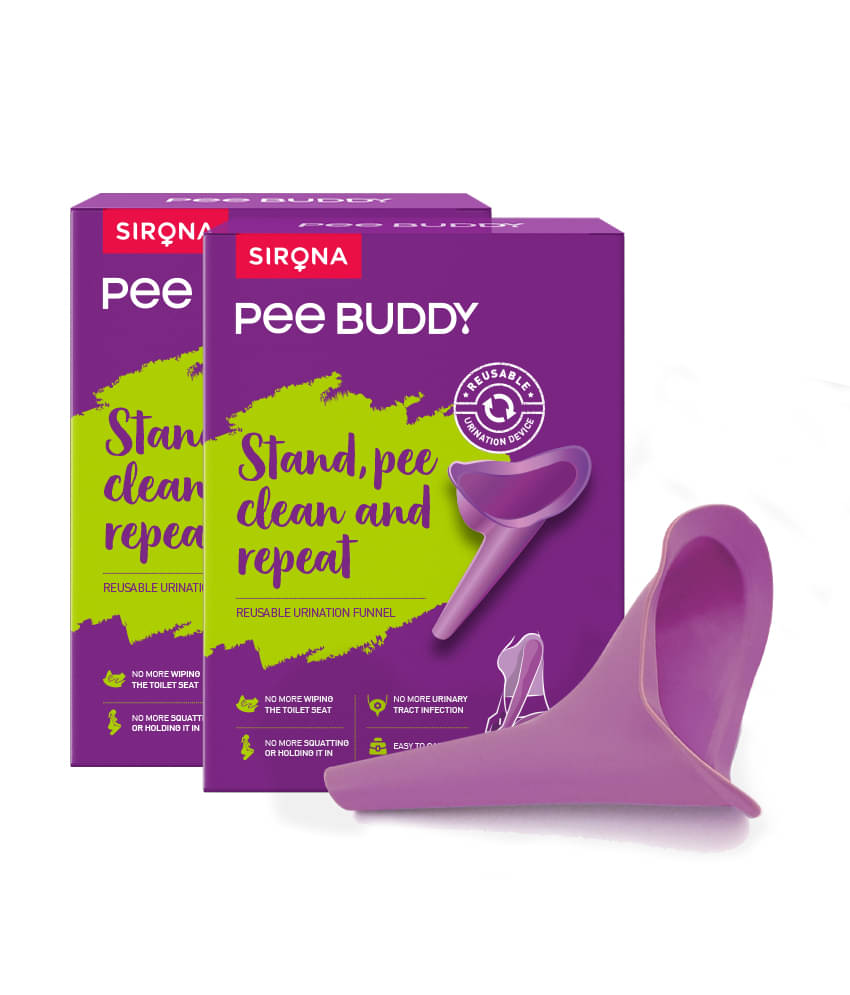     			PEE BUDDY Reusable Portable Stand and Pee Urination Device for Women - Pack of 2 | Portable, Leak-proof and Zero Spillage